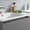 Fresca Lazzaro 60" Gray Free Standing Double Sink Modern Bathroom Cabinet W/ Integrated Sinks - FCB93-241224GR-D-I