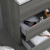 Fresca Lazzaro 24" Gray Wood Free Standing Modern Bathroom Cabinet W/ Integrated Sink - FCB9324MGO-I