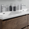 Fresca Lazzaro 60" Rosewood Free Standing Modern Bathroom Cabinet W/ Integrated Double Sink - FCB93-3030RW-D-I