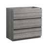 Fresca Lazzaro 36" Glossy Ash Gray Free Standing Modern Bathroom Cabinet - FCB9336HA