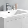 Fresca Imperia 30" Glossy White Free Standing Modern Bathroom Cabinet W/ Integrated Sink - FCB9430WH-I