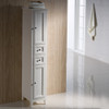 Fresca Oxford Antique White Tall Bathroom Linen Cabinet - FST2060AW