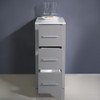 Fresca Torino 12" Gray Bathroom Linen Side Cabinet - FST6212GR