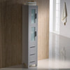 Fresca Torino Gray Tall Bathroom Linen Side Cabinet - FST6260GR