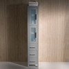 Fresca Torino Gray Tall Bathroom Linen Side Cabinet - FST6260GR