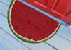 Liora Manne Natura 2023/24 Watermelon Red Machine Made Half Circle 18"x30" 1/2