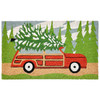 Liora Manne Natura 2084/06 Tree Trip Green Machine Made Rectangle 18"x30"