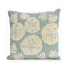 Liora Manne Frontporch 1408/04 Shell Toss Aqua Hand Tufted Square 18"