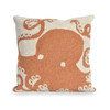 Liora Manne Frontporch 1432/17 Octopus Coral Hand Tufted Square 18"