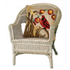 Liora Manne Frontporch 4394/12 Bird Neutral Hand Tufted Square 18"