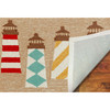 Liora Manne Frontporch 1401/12 Lighthouses Natural Hand Tufted Area Rugs
