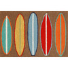 Liora Manne Frontporch 1406/19 Surfboards Brown Hand Tufted Area Rugs