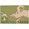 Liora Manne Frontporch 1522/06 Wipe Your Paws Green Hand Tufted Area Rugs