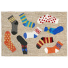 Liora Manne Frontporch 1541/94 Lost Socks Multi Hand Tufted Area Rugs