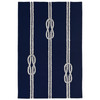 Liora Manne Capri 1636/33 Ropes Navy Hand Tufted Area Rugs