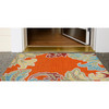 Liora Manne Ravella 1947/17 Ornamental Leaf Bdr Or Hand Tufted Area Rugs