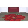 Liora Manne Frontporch 2411/24 Poinsettia Red Hand Tufted Area Rugs