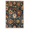 Liora Manne Calais 6079/43 Vintage Floral Navy Wilton Woven Area Rugs