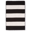 Liora Manne Sorrento 6302/48 Rugby Stripe Black Hand Woven Area Rugs