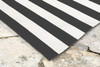 Liora Manne Sorrento 6302/48 Rugby Stripe Black Hand Woven Area Rugs