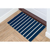 Liora Manne Sorrento 6305/33 Pinstripe Navy Hand Woven Area Rugs