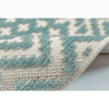 Liora Manne Beaux 7352/04 Tribal Diamond Aqua Wilton Woven Area Rugs