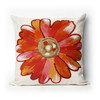 Liora Manne Visions III 3149/17 Daisy Orange Handmade Pillows