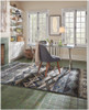 Capel Striation Green 1718_200 Hand Knotted Rugs
