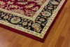 Dynamic Yazd Machine-made 1744 Red Area Rugs