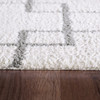 Dynamic Silky Shag Machine-made 5901 Ivory/silver Area Rugs