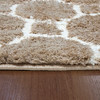 Dynamic Silky Shag Machine-made 5903 Beige Area Rugs