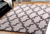 Dynamic Silky Shag Machine-made 5906 White/silver Area Rugs