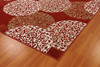 Dynamic Melody Machine-made 985014 Red Area Rugs