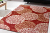 Dynamic Melody Machine-made 985014 Red Area Rugs