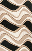 KAS Rugs Eternity 1071 Black/beige Waves Hand-tufted Area Rugs