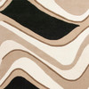 KAS Rugs Eternity 1071 Black/beige Waves Hand-tufted Area Rugs