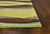 KAS Rugs Eternity 1084 Lime/mocha Landscapes Hand-tufted Area Rugs