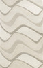 KAS Rugs Eternity 1085 Ivory Waves Hand-tufted Area Rugs