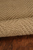 KAS Rugs Porto 1221 Natural Herringbone Hand-woven Area Rugs