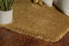 KAS Rugs Bliss 1567 Gold Shag Hand-woven Area Rugs