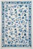 KAS Rugs Colonial 1727 Ivory/blue Floral Hand-hooked Area Rugs