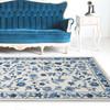 KAS Rugs Colonial 1727 Ivory/blue Floral Hand-hooked Area Rugs