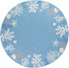 KAS Rugs Sonesta 2024 Sea Blue Coastal Hand-hooked Area Rugs