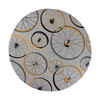 KAS Rugs Sonesta 2035 Grey Wheels In Motion Hand-hooked Area Rugs
