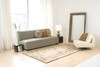 KAS Rugs Sparta 3146 Ivory Bamboo Border Hand-tufted Area Rugs
