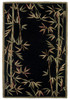 KAS Rugs Sparta 3147 Black Bamboo Border Hand-tufted Area Rugs