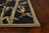 KAS Rugs Sparta 3147 Black Bamboo Border Hand-tufted Area Rugs