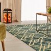 KAS Rugs Barcelona 4471 Teal Moderne Machine-woven Area Rugs