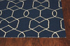 KAS Rugs Libby Langdon Hamptons 5230 Navy Groovy Gate Hand-hooked Area Rugs