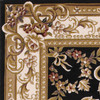 KAS Rugs Corinthian 5310 Black/ivory Aubusson Machine-made Area Rugs